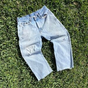 Light Blue Husky Distressed Vintage Women’s Jeans